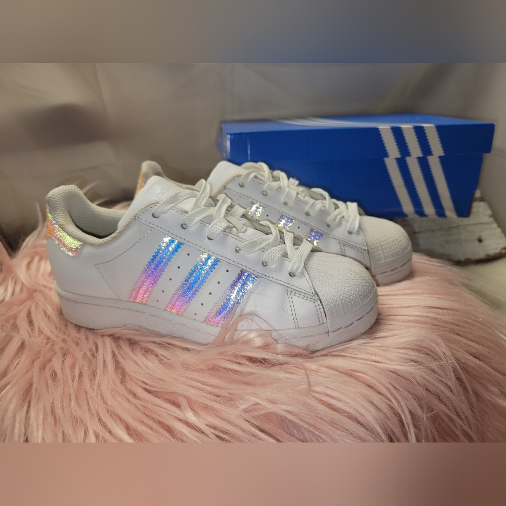 Adidas Superstar J 'Iridescent' Size 3.5Y
